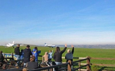 Claire’s Ride to  Compton Abbas Airfield